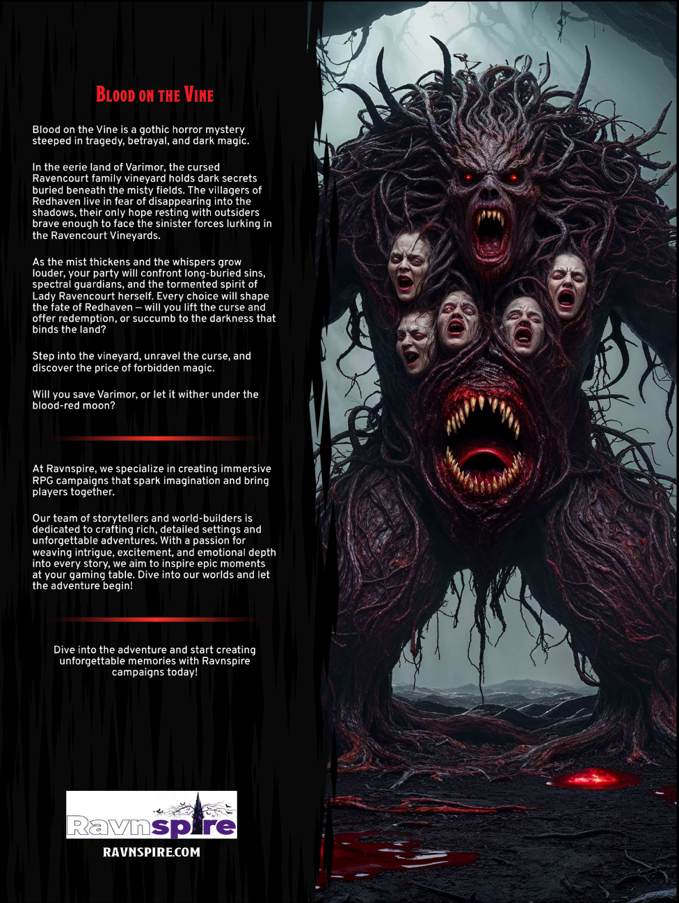 Blood on the Vine - A DND 5e Mini Campaign for Players and Dungeon Masters
