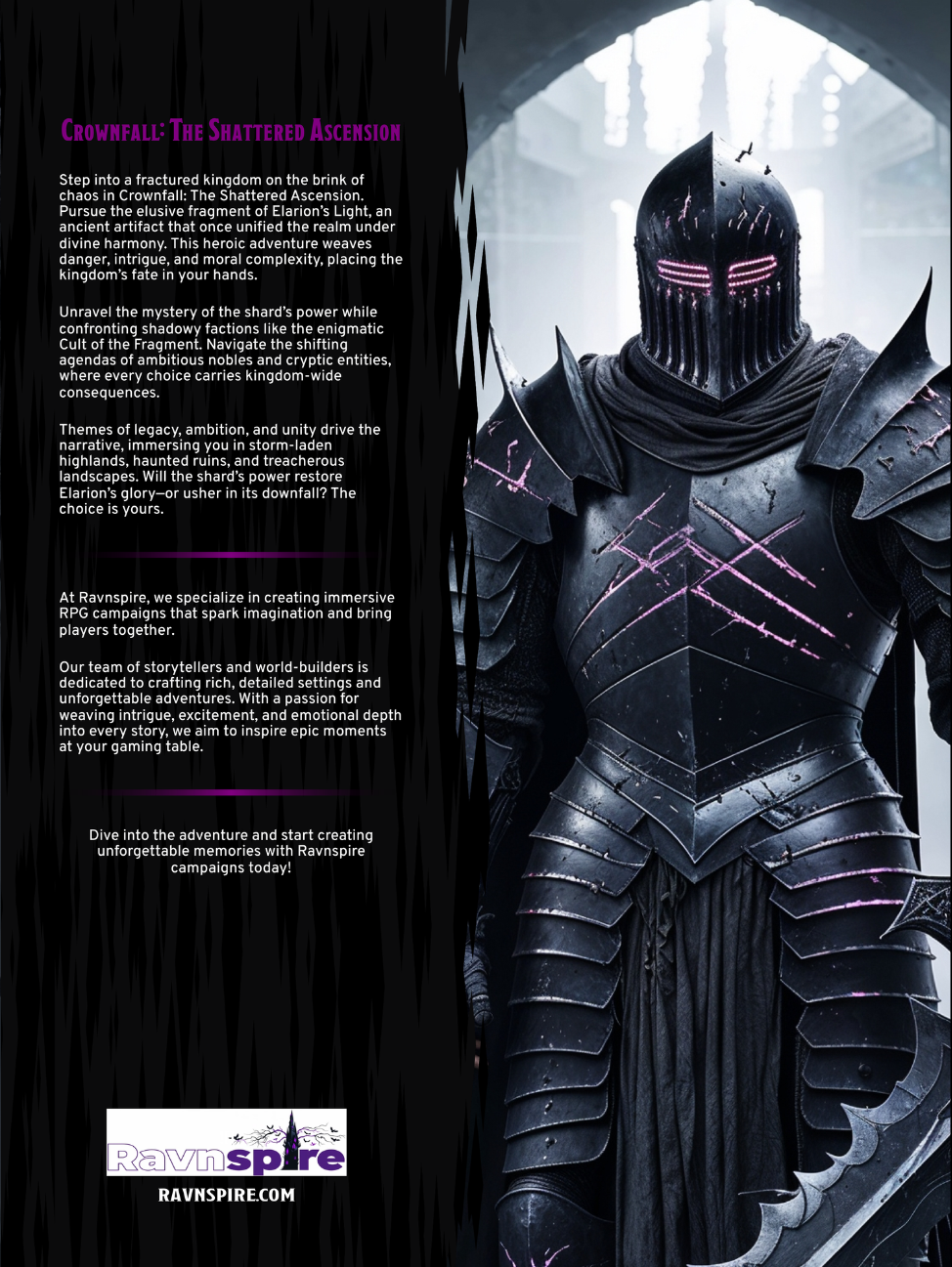 Crownfall: The Shattered Ascension - A DND 5e Mini Campaign for Players and Dungeon Masters