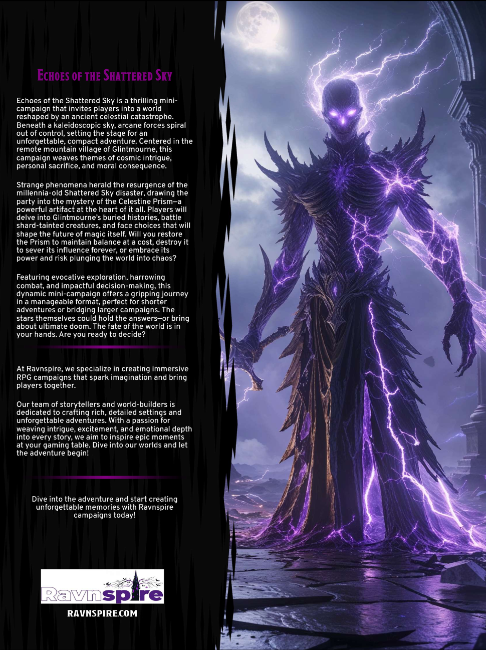 Echoes of the Shattered Sky - A DND 5e Mini Campaign for Players and Dungeon Masters