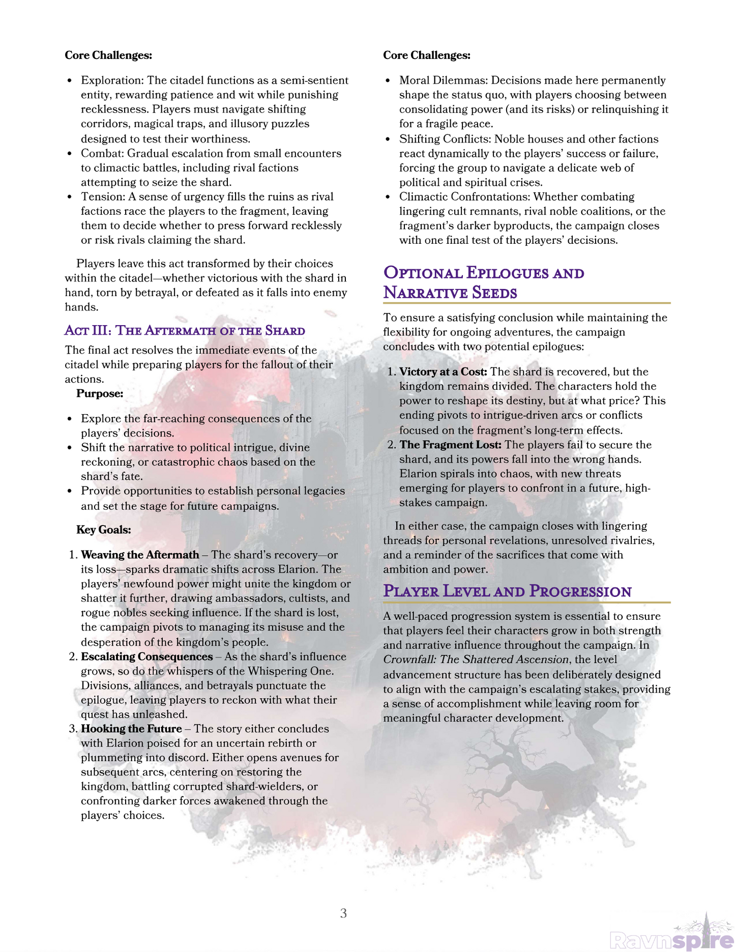 Crownfall: The Shattered Ascension - A DND 5e Mini Campaign for Players and Dungeon Masters