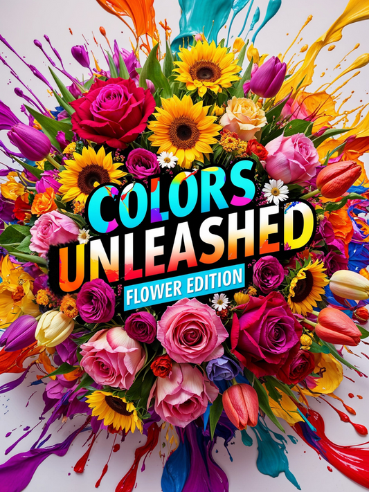 Colors Unleashed: Flower Edition - A Relaxing Coloring Book for All Ages with Beautiful Floral Designs for Stress Relief and Creativity